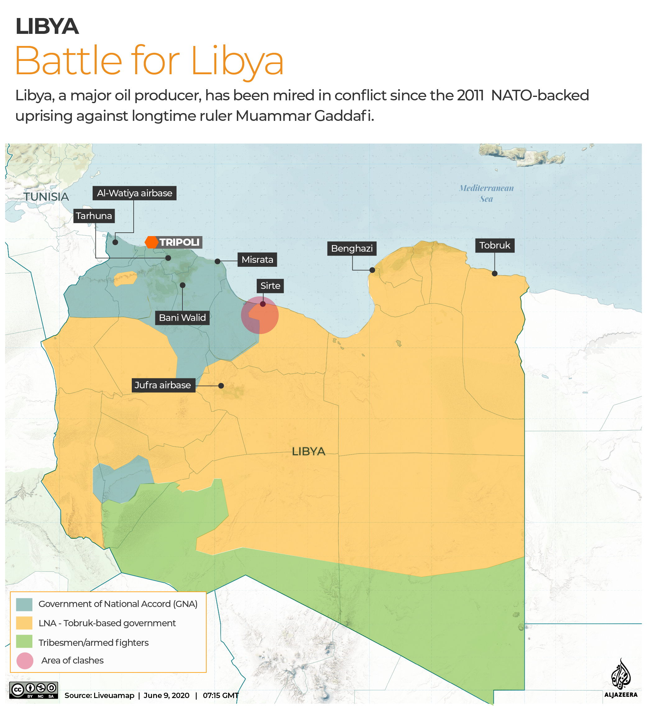 ANALYSIS Libya War In A War Within War P A Turkey   Libya Military Map 