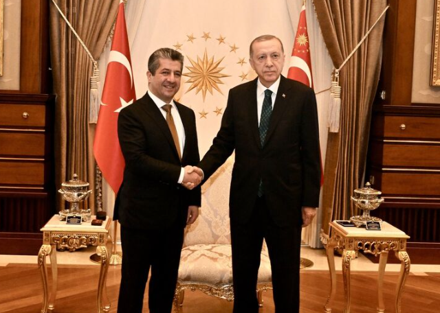 Erdoğan meets KRG leader Barzani to strengthen regional ties